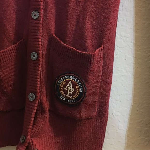 Maroon Abercrombie & Fitch Cardign - Picture 4 of 6